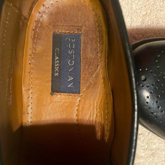 Men’s Black, Oxford wingtip lace-up hassle-top, size 9 The Bostonian brand. - Picture 2 of 5